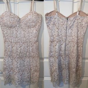 White Lace Formal Dress